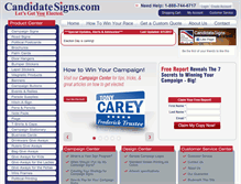 Tablet Screenshot of candidatesigns.com